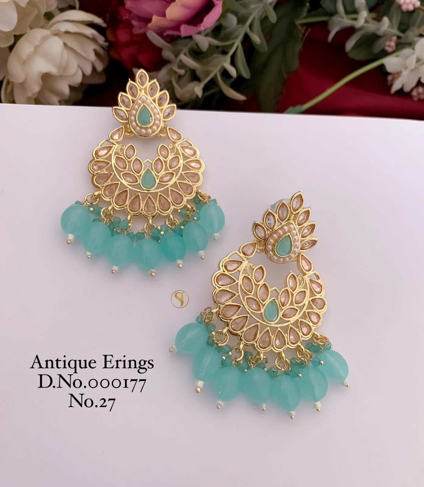 3 Designer Party Wedding Wear Antique Earrings Manufacturers
